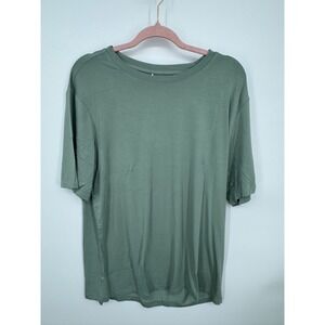 NWT‎ Posh Peanut T-Shirt Men's Large Moss Green Crew Neck Pullover Lightweight